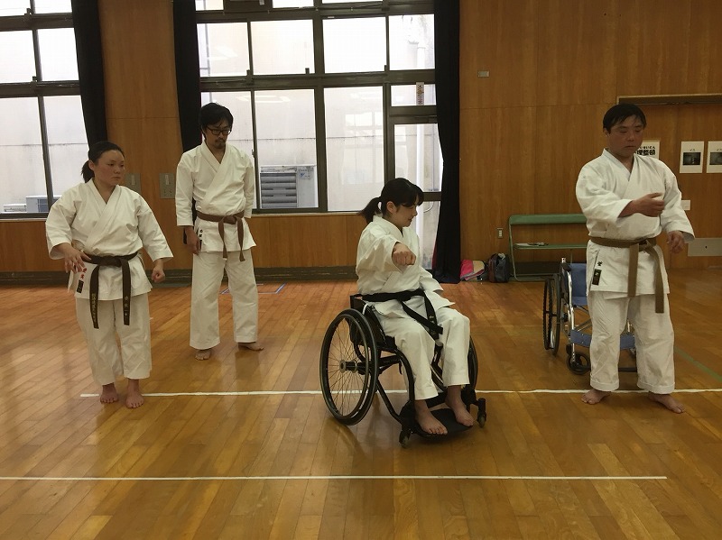 日本空手松涛連盟　大阪　車椅子空手　講習会